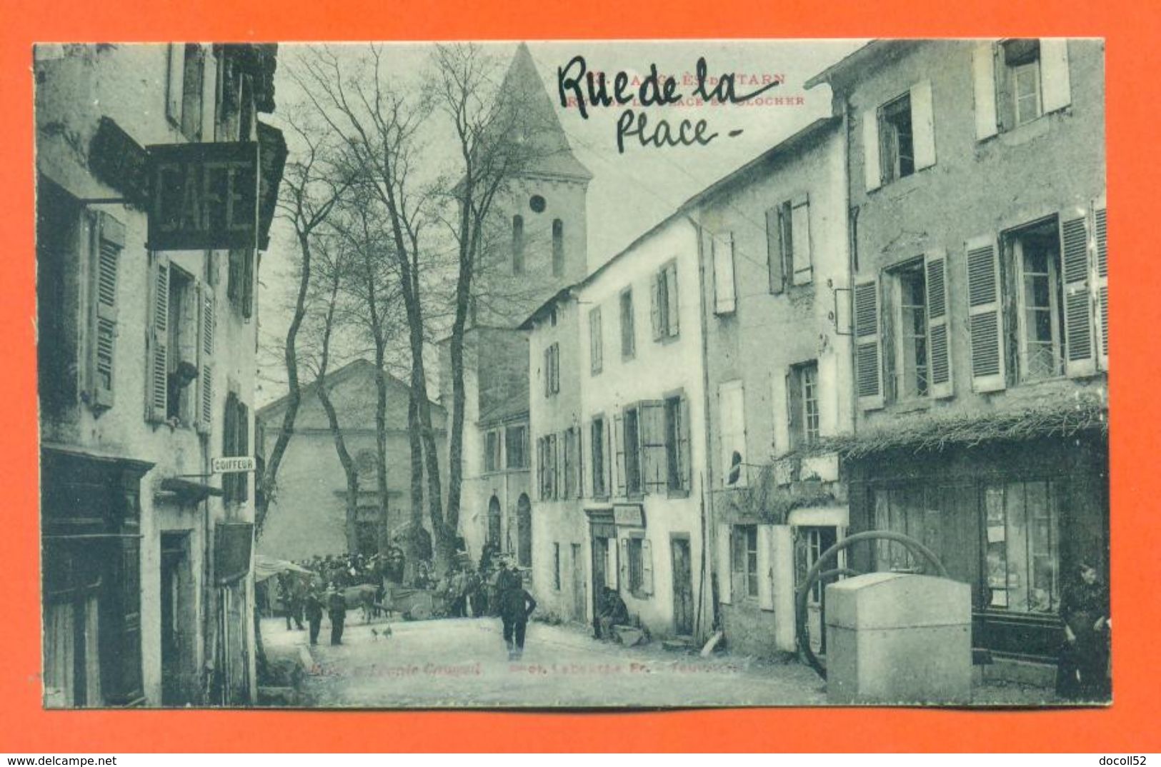 CPA 81 Anglès Du Tarn " Rue De La Place " LJCP 48 - Angles