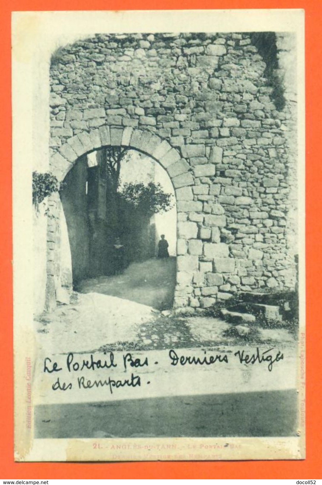 CPA 81 Anglès Du Tarn " Le Portail Bas , Dernier Vestiges Des Remparts " LJCP 48 - Angles