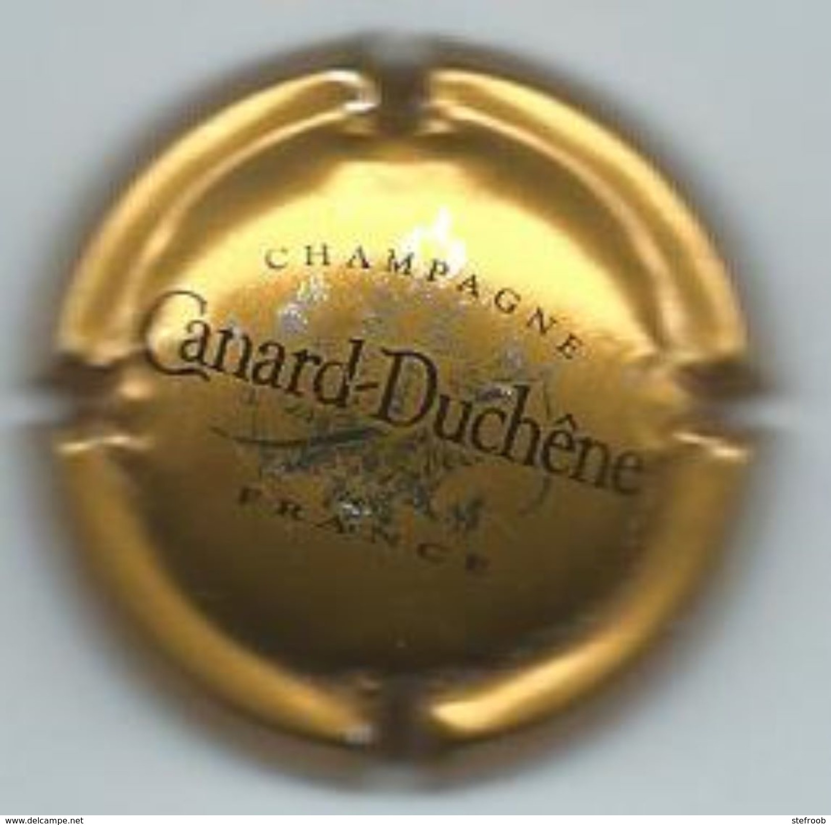 Champagne Canard- Duchêne  France  - Gouden Kroonkurk, Zwarte Tekst - Canard Duchêne