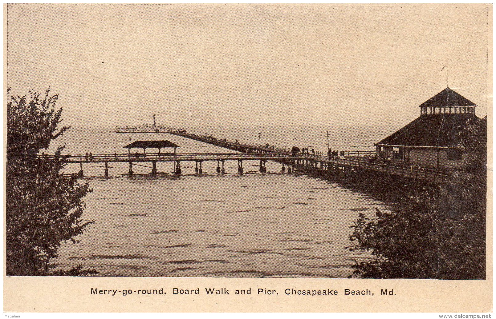 Chesapeake Beach : Merry-go-round, Board Walk And Pier - Other & Unclassified