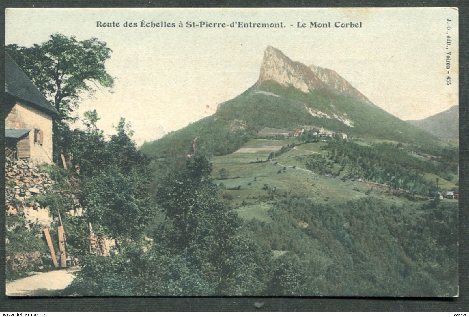 CPA  ST. PIERRE D'ENTREMONT- Route Des Echelles-Le Mont Corbel - Saint-Pierre-d'Entremont