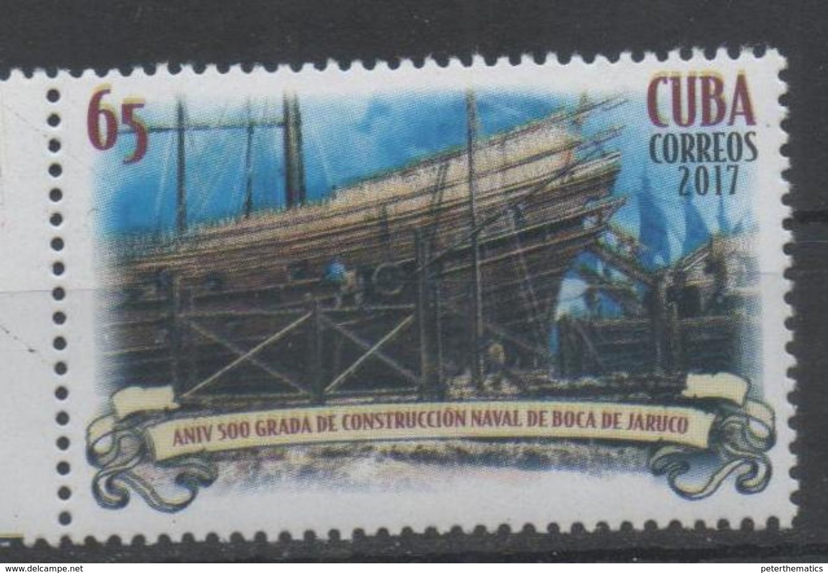 TRANSPORT, 2017, MNH, SHIPS, SHIPYARDS, 1v - Barche