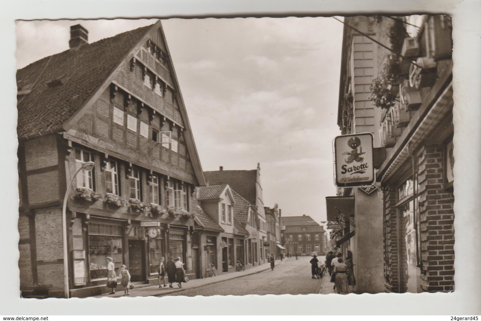 CPSM LINGEN (Allemagne-Basse Saxe) - Burgstrasse - Lingen