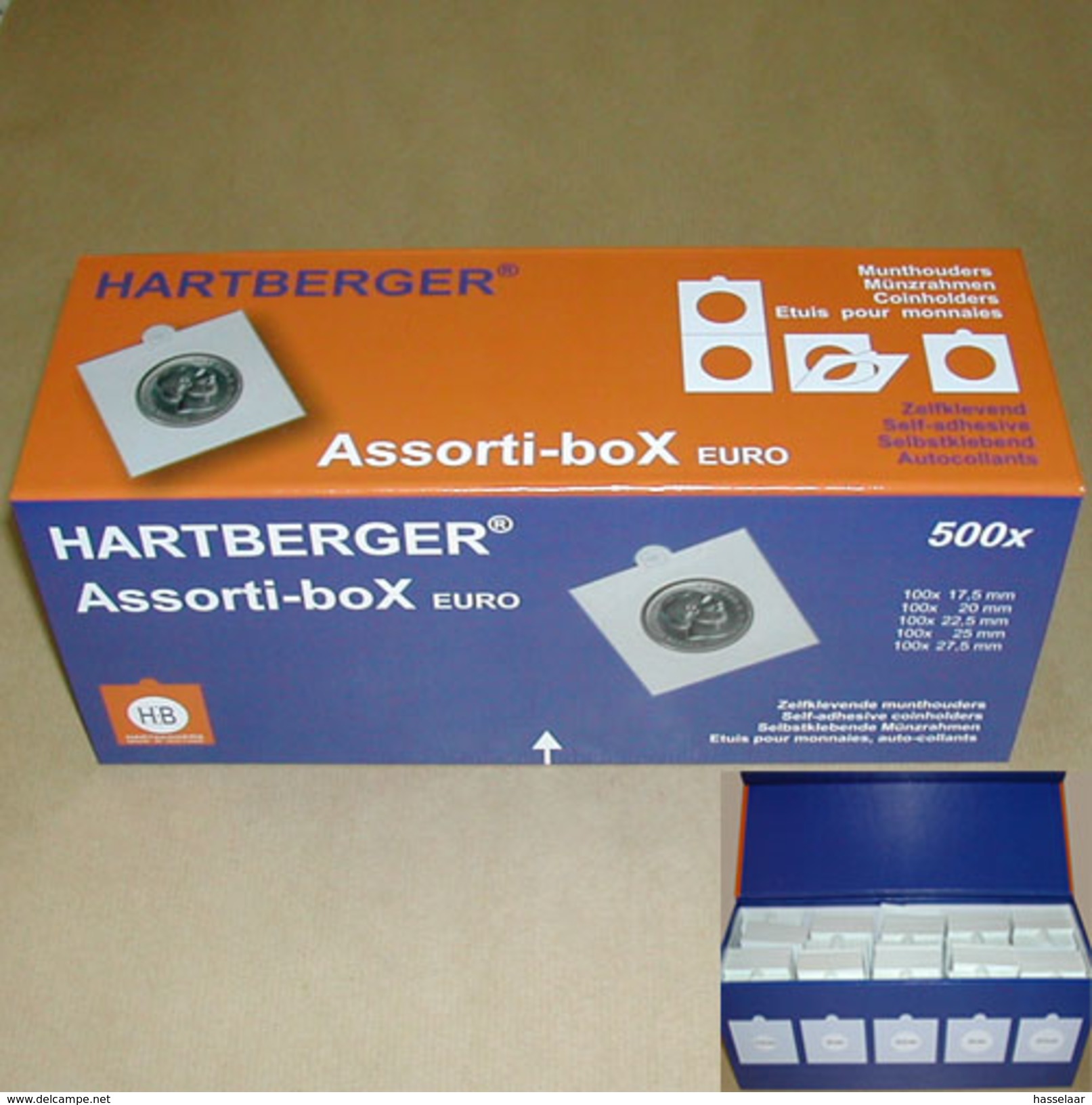 Assorti-box Hartberger - Voor 500 Munthouders - Matériel