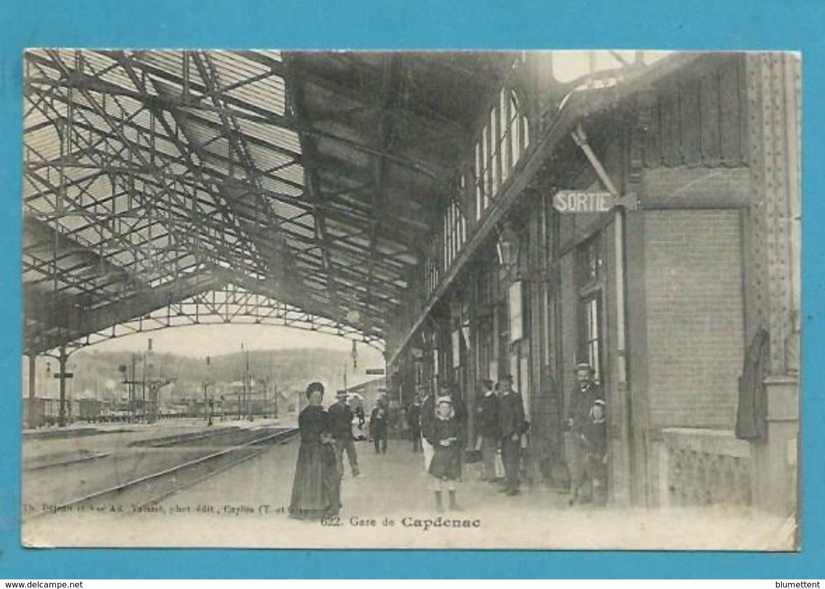 CPA 622 Chemin De Fer Gare De CAPDENAC 12 - Andere & Zonder Classificatie