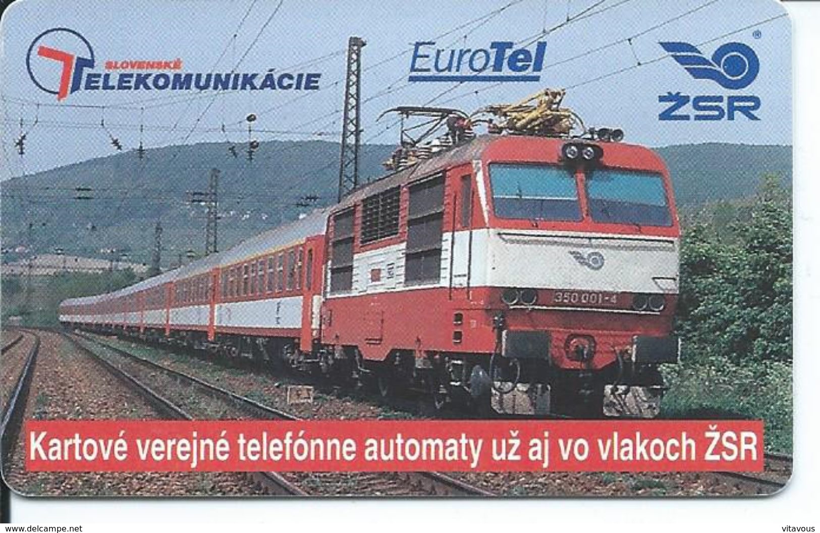 Télécarte à Puce TRAIN Télécarte Slovénie  Phonecard  (S.609) - Slovénie