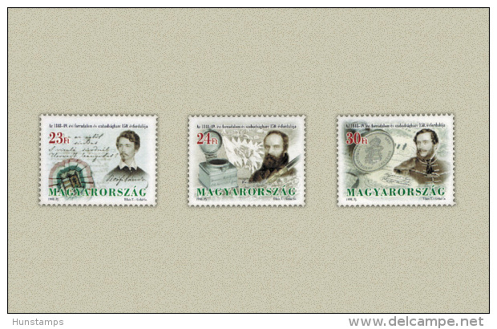 Hungary 1998. Revolution 1848/1849 In Hungary Set MNH (**) Michel: 4485-4487 / 1.20 EUR - Neufs