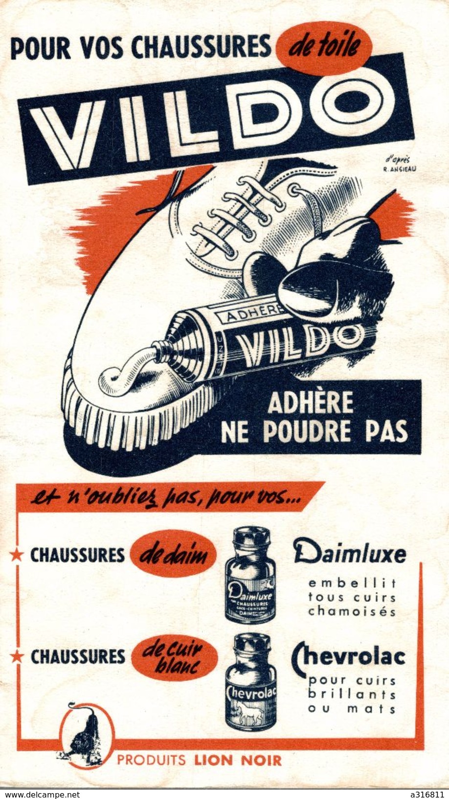 VILDO  POUR VOS CHAUSSURE DE TOILE - V