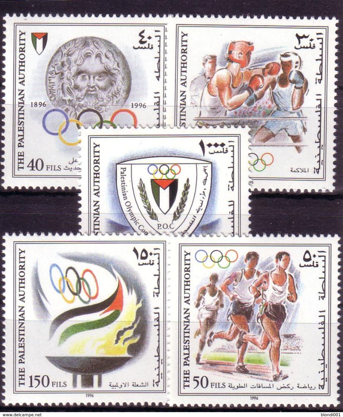 Olympics 1996 - Boxing - PALISTINA - S/S+Set MNH - Sommer 1996: Atlanta