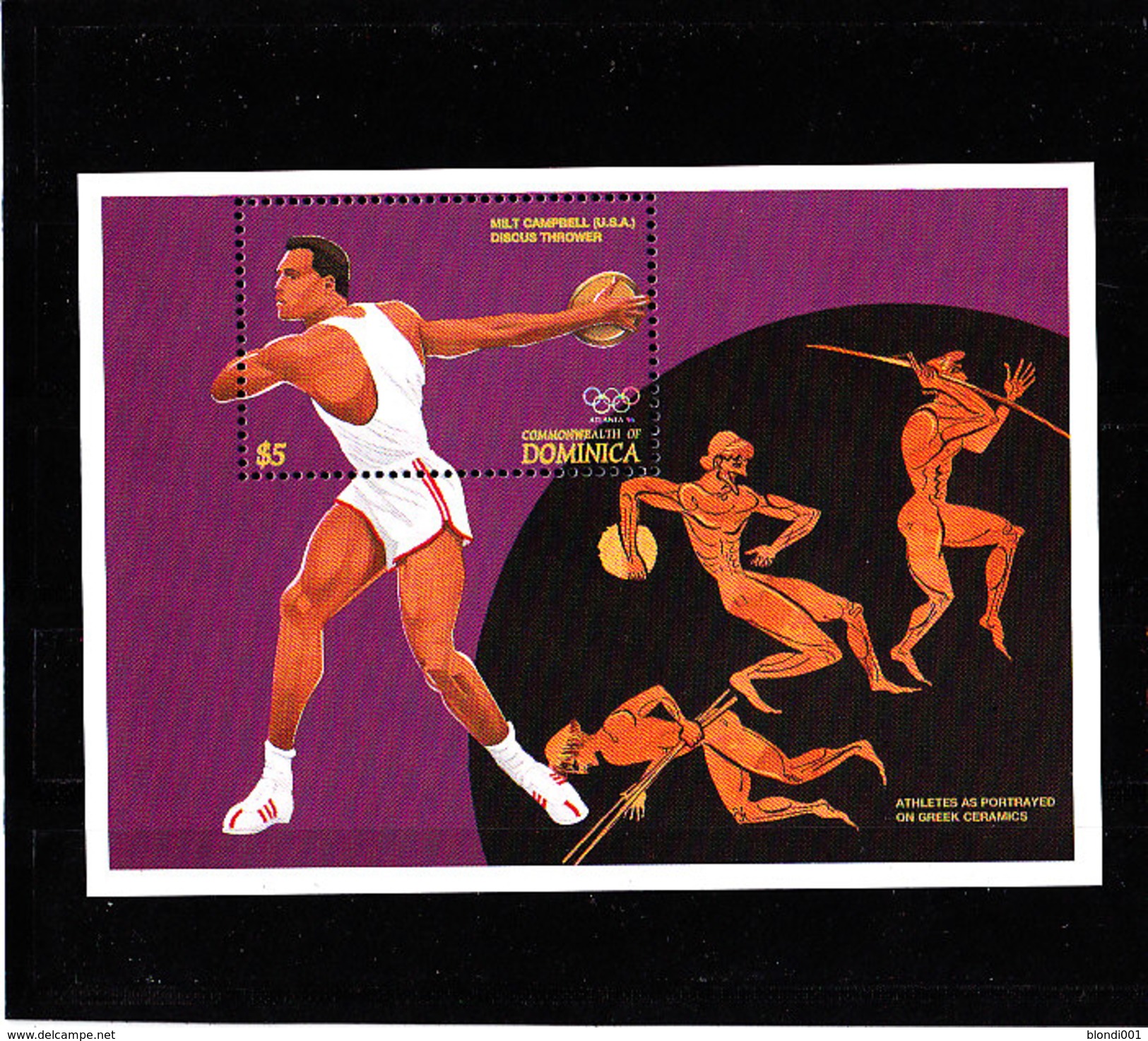 Olympics 1996 - Athletics - DOMINICA - S/S MNH - Sommer 1996: Atlanta