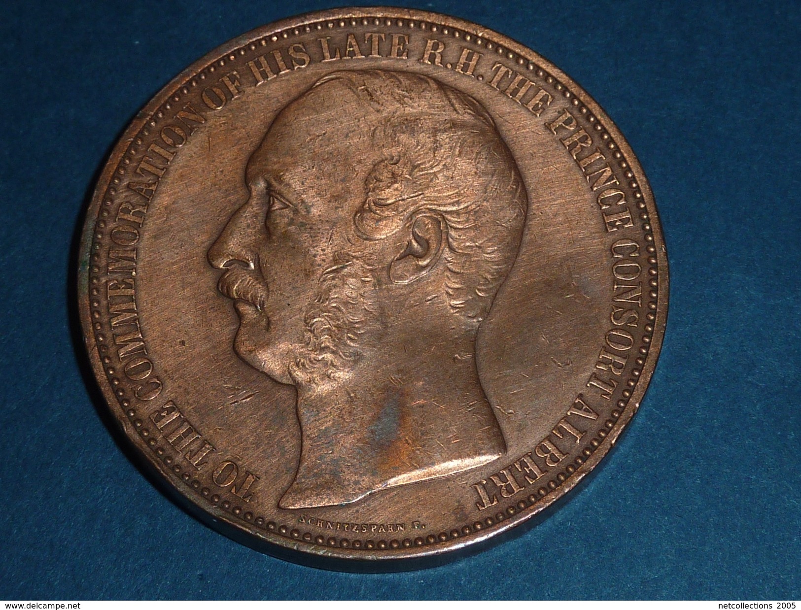 BRITISH MEDAL - MEDAILLE ANGLAISE " INTERNATIONAL EXHIBITION 1862 LONDON " - PRINCE CONSORT ALBERT -**** RARE **** (T) - Autres & Non Classés