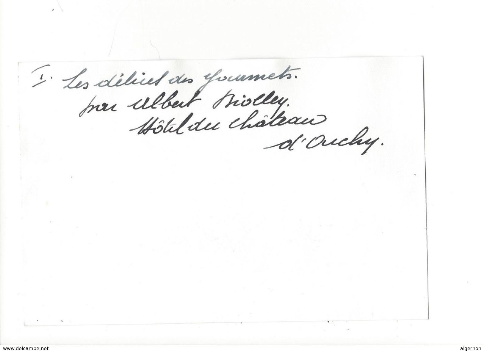 17734 - Gastronomie Les Plats Des Cuisiniers Lausannois HOSPES Bern 1954 Albert Biolley Hôtel Château D'Ouchy 2 Scans - Autres & Non Classés