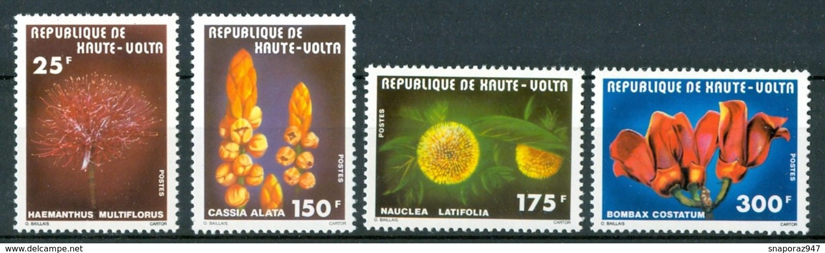 1977 Alto Volta Fiori Flores Fleurs Set MNH** Fio173 - Altri & Non Classificati