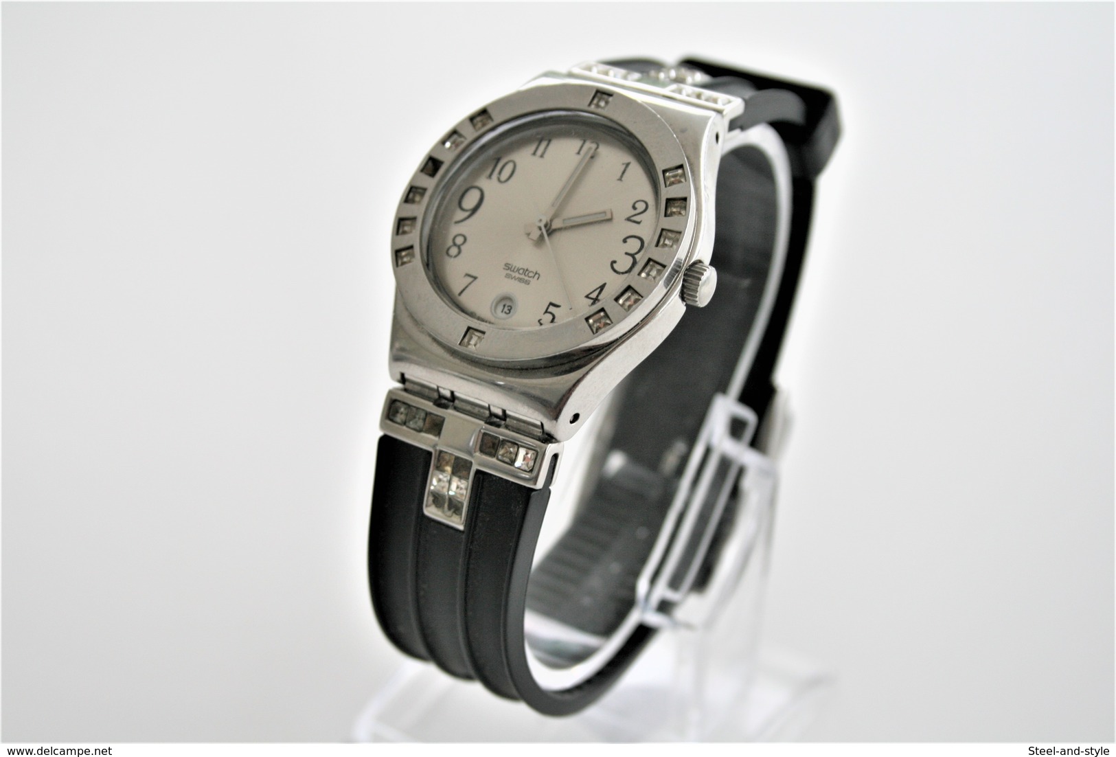 Watches : SWATCH  : IRONY Fancy Me Black  - Nr. : YLS430C - Original  - Running - Excelent Condition- 2008 - Orologi Moderni