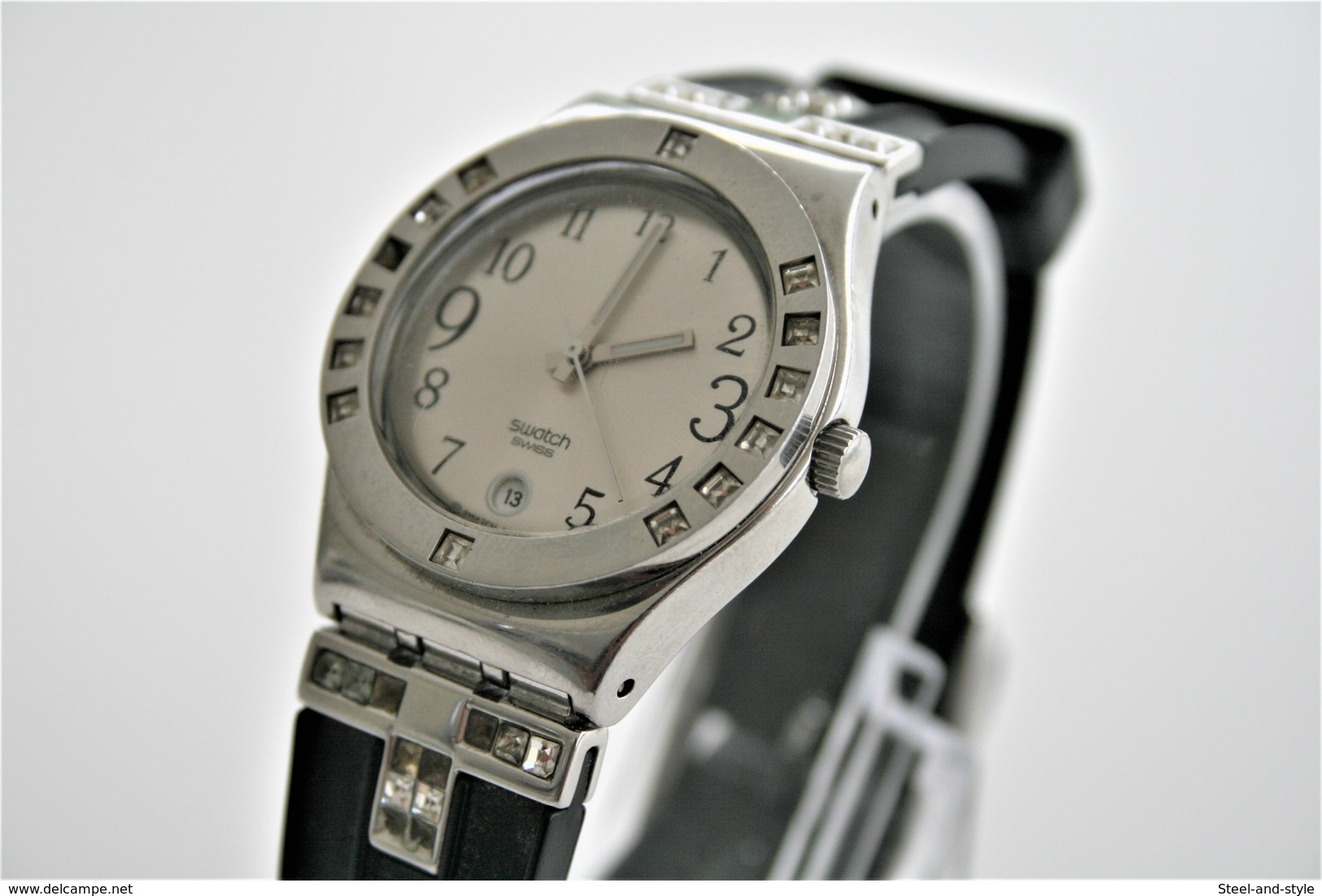 Watches : SWATCH  : IRONY Fancy Me Black  - Nr. : YLS430C - Original  - Running - Excelent Condition- 2008 - Orologi Moderni