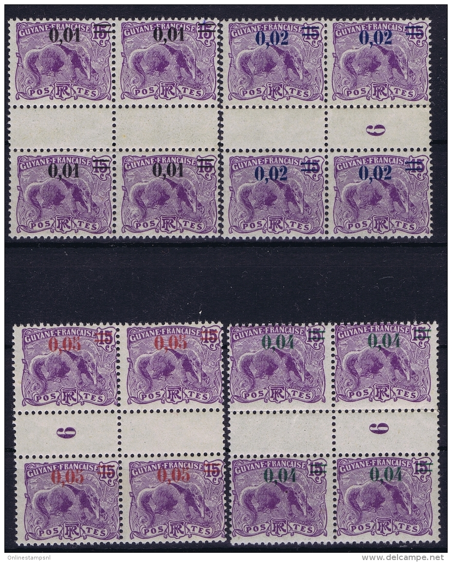 Guyana  : Yv 91 - 94 Millésimes  MH/* Falz/ Charniere + Not Used (*) - Neufs