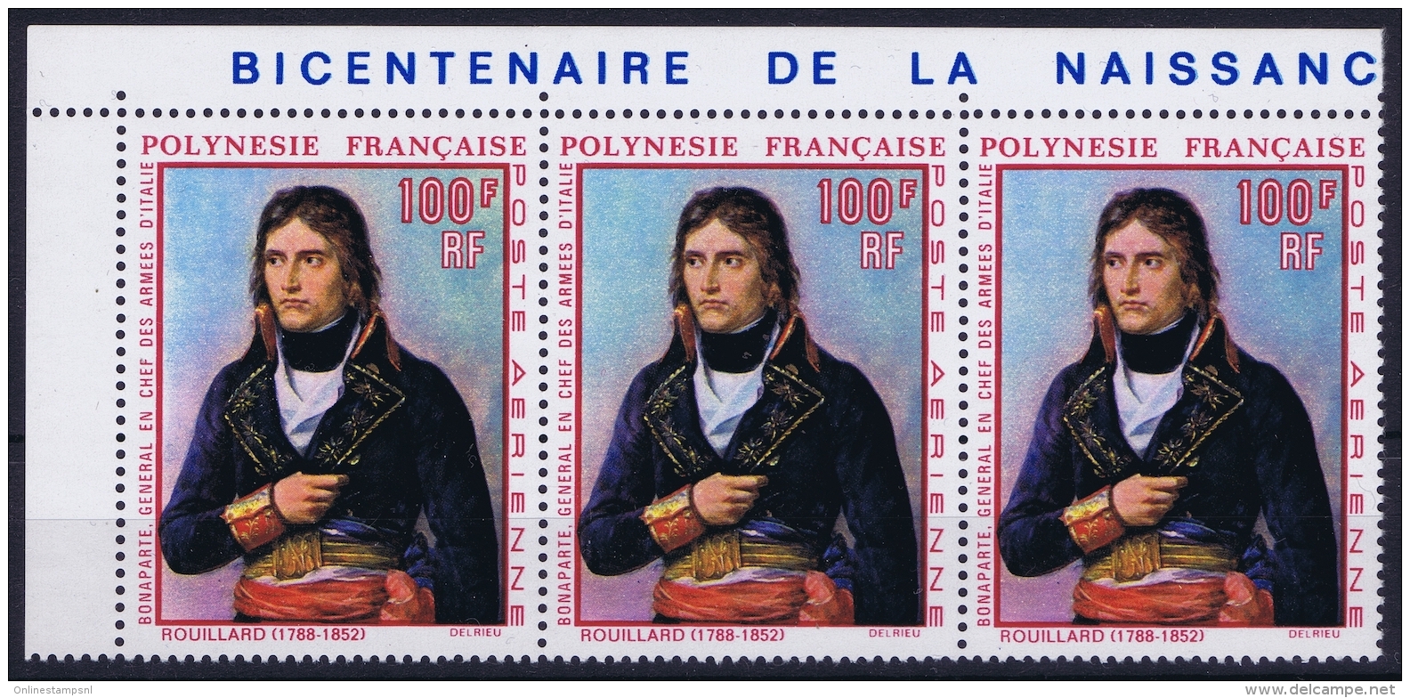 Polynésie Française AE Yv Nr 31 MNH/** Sans Charnière  Postfrisch 1969 Coin De Feuille - Nuevos