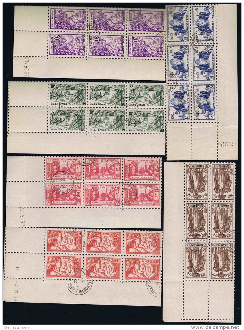 Guyane  Yv Nr143 - 148 Obl./Gestempelt/used  1937 Exposition - Oblitérés