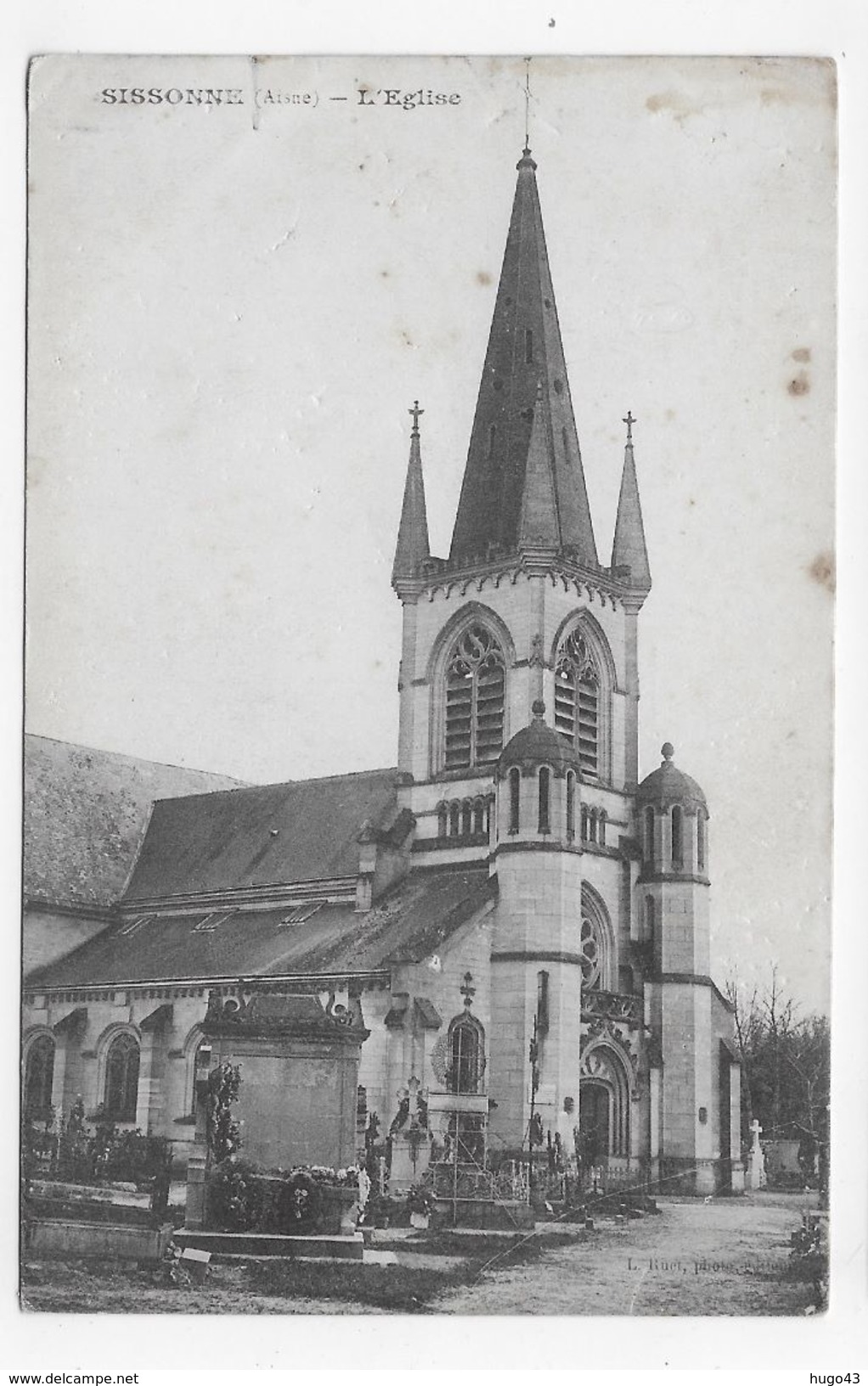 SISSONNE - L' EGLISE - CPA NON VOYAGEE - Sissonne