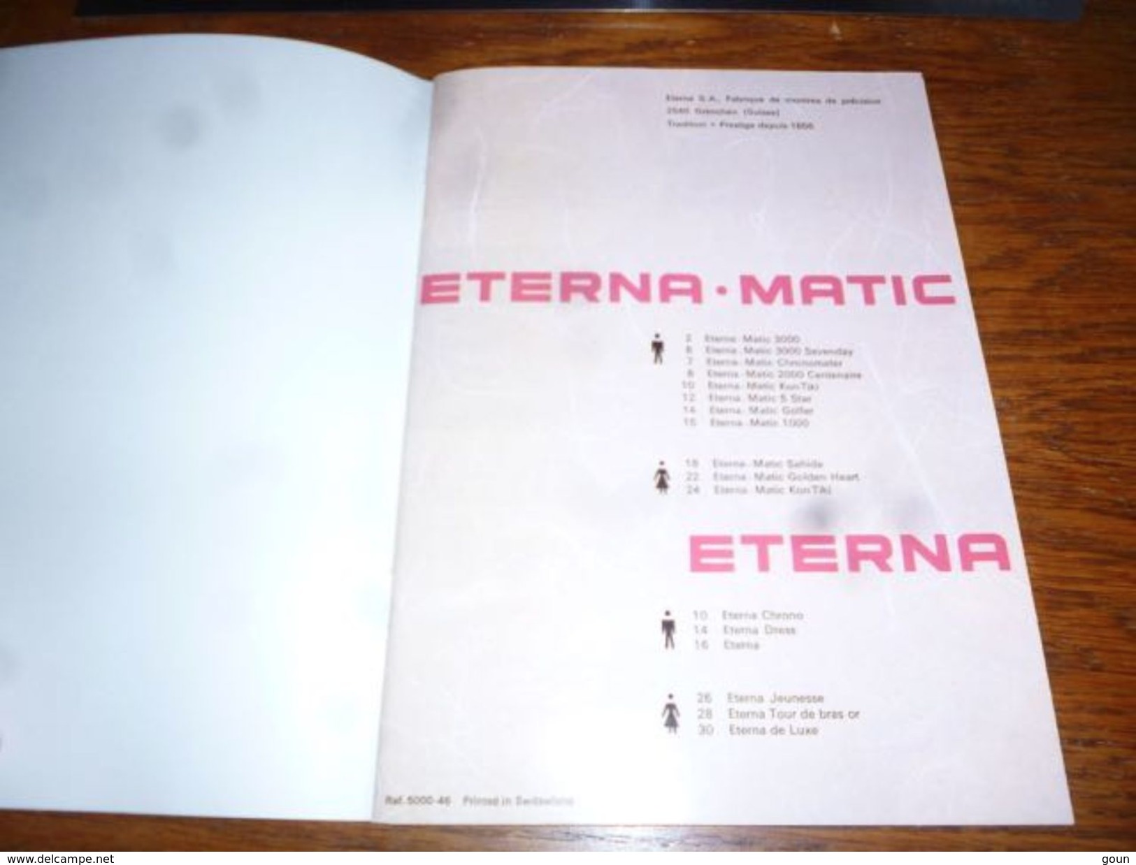 Folder  Publicitaire Horlogerie Montre Eterna Matic 20 Pages A5 - Autres & Non Classés
