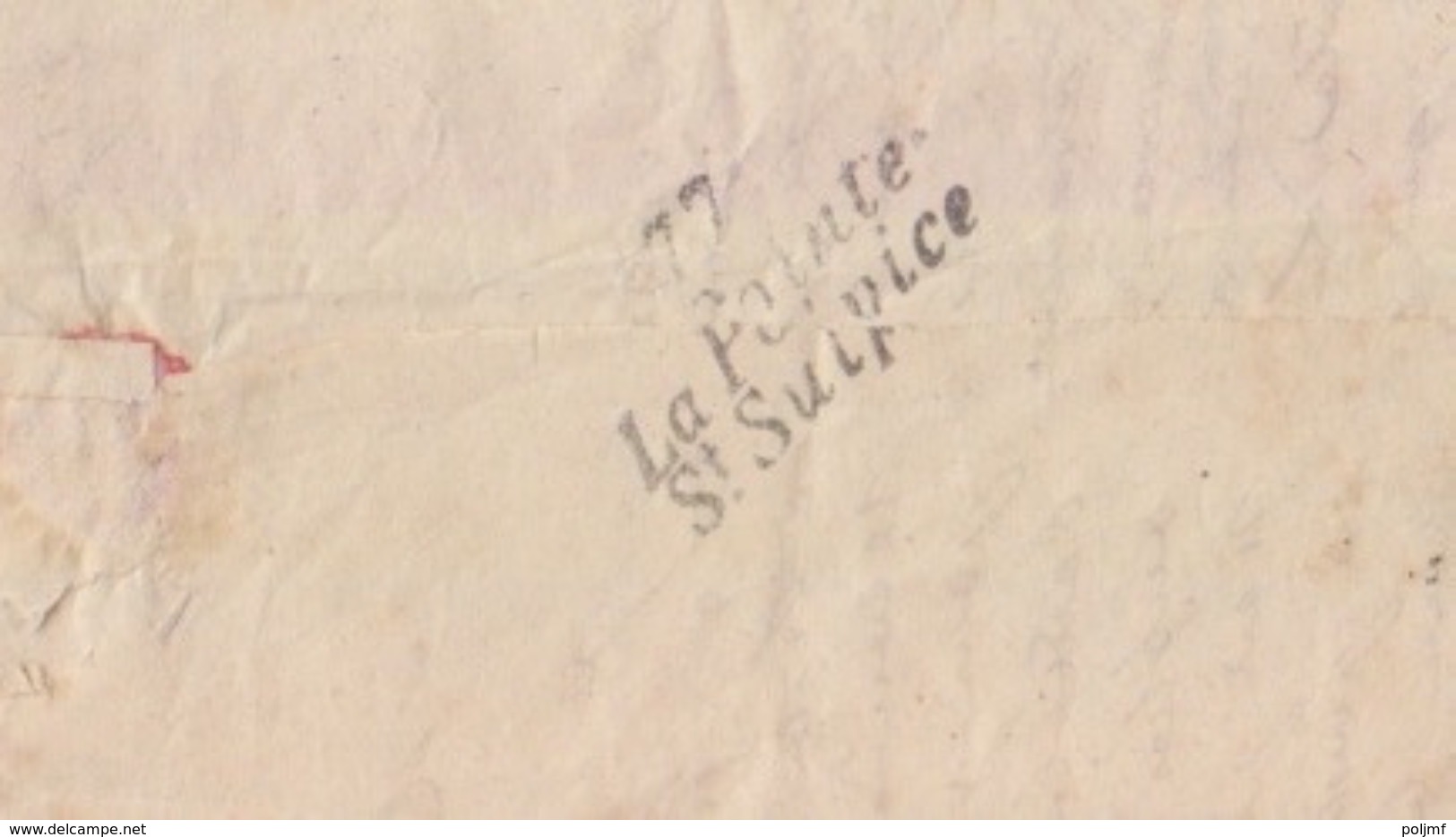 Lettre De Toulouse (T 15) Du 23 Juil 1841 Pour Bessières, Taxe 1 Décimes + 1D Rural Et Cursive La Pointe St Sulpice - 1801-1848: Precursors XIX