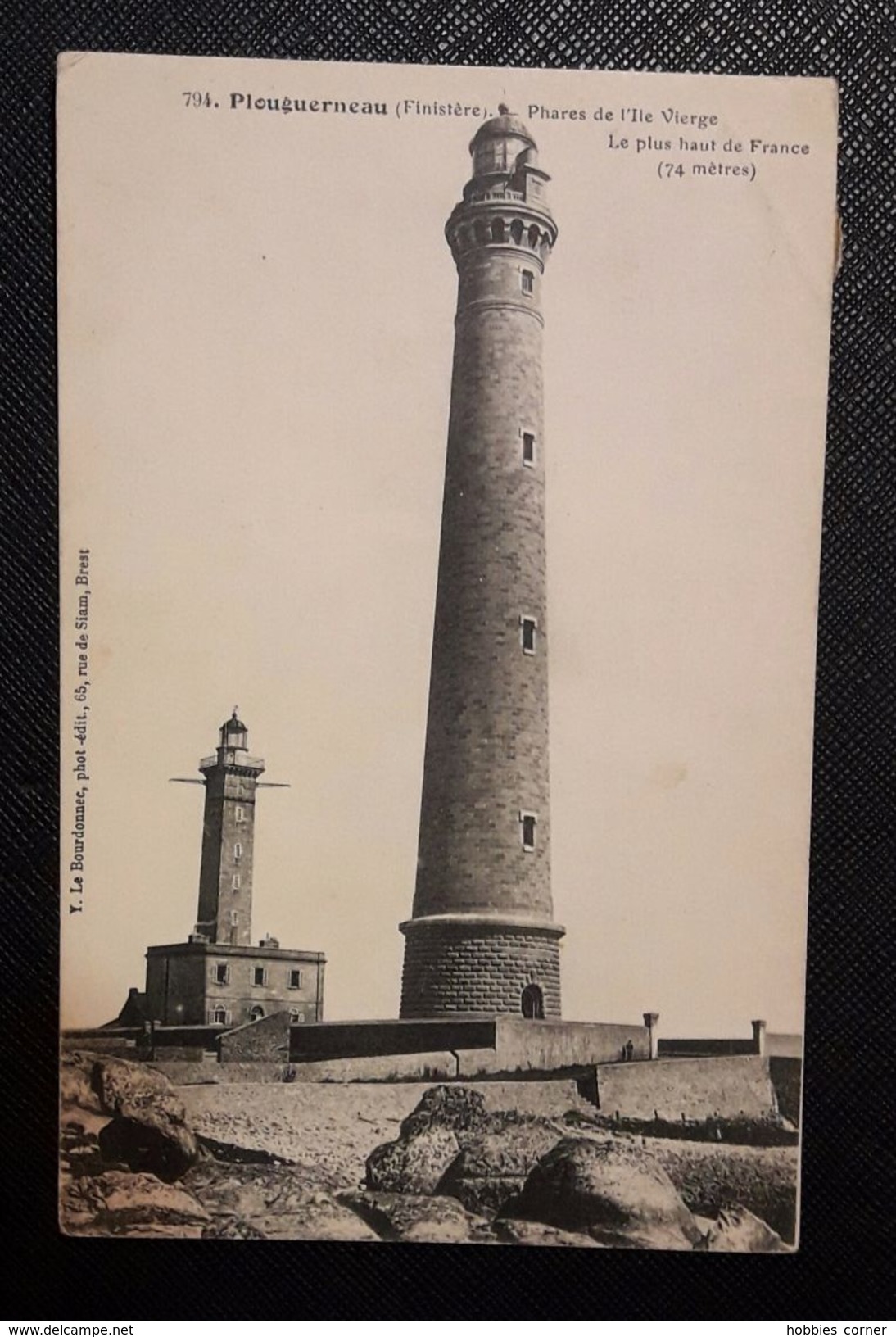 HC -  FRANCE - PLOUGUERNEAU (Finistere) - Phares De I'lle Vierge -  USED - Postcard W/ Lighthouse - Plouguerneau