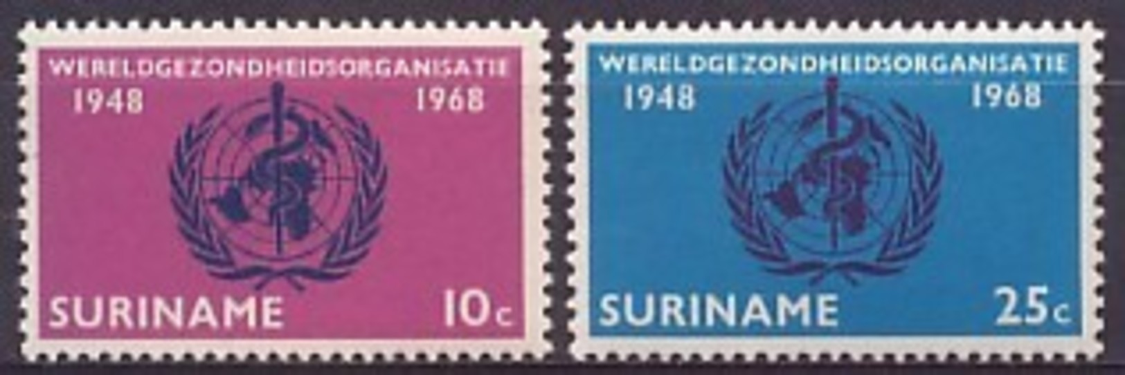 Suriname NVPH Nr 495/496 Postfris/MNH - Suriname ... - 1975