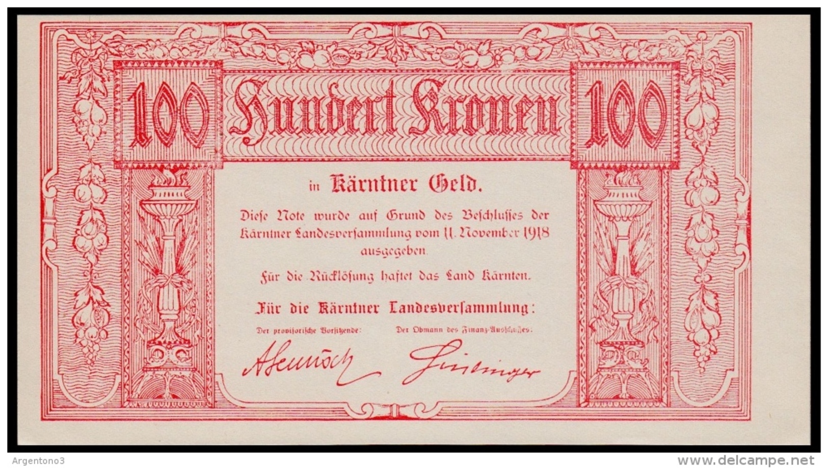 Austria 100 Kronen 1918 UNC - Austria