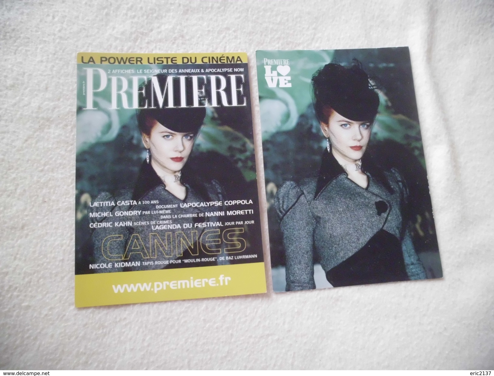 2 CARTES  PUBLICITE ...NICOLE KIDMAN - Artisti