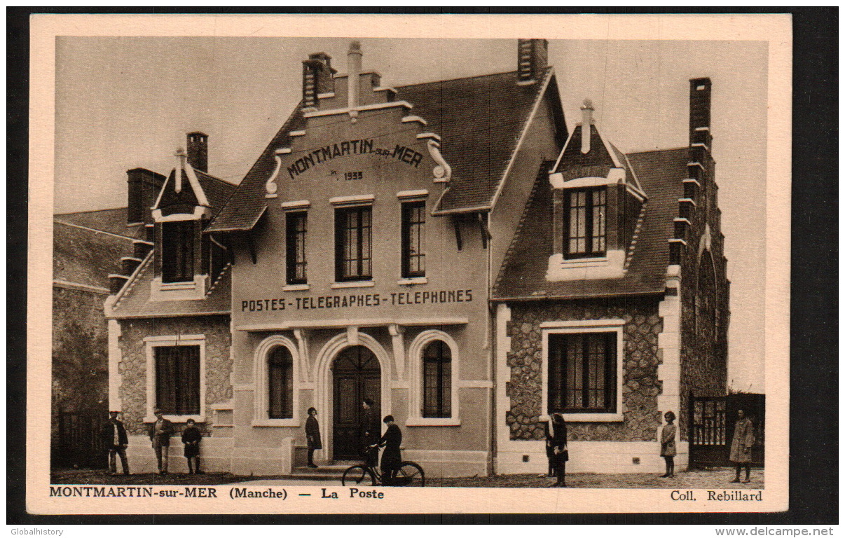 DD2248 FRANCE MONTMARTIN SUR MER LA POSTE, BICYCLETTE   POSTCARD - Montmartin Sur Mer