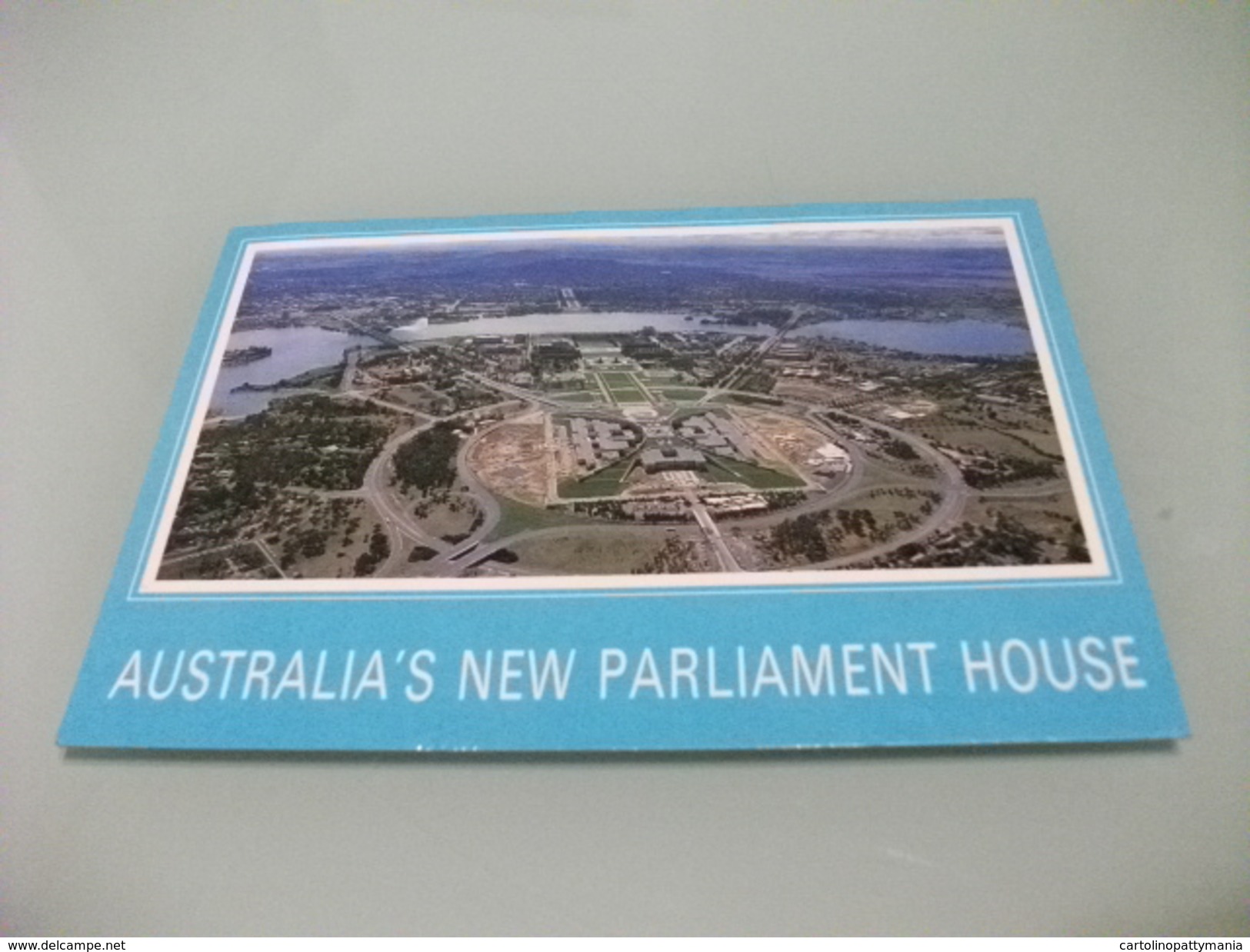 STORIA POSTALE FRANCOBOLLO COMM.  AUSTRALIA AUSTRALIA'S NEW PARLIAMENT HOUSE VISTA AEREA CAMBERRA - Canberra (ACT)