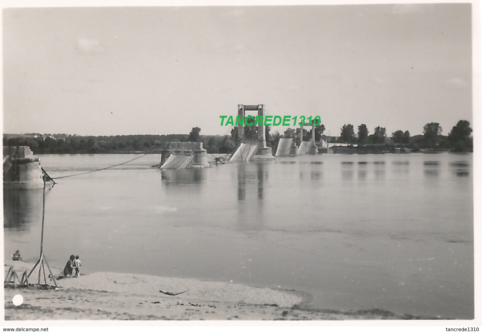 WW2 PHOTO ORIGINALE 1940 Pont Ko à MONTJEAN SUR LOIRE Près Chalonnes Entre Ancenis & Angers MAINE ET LOIRE 49 - 1939-45