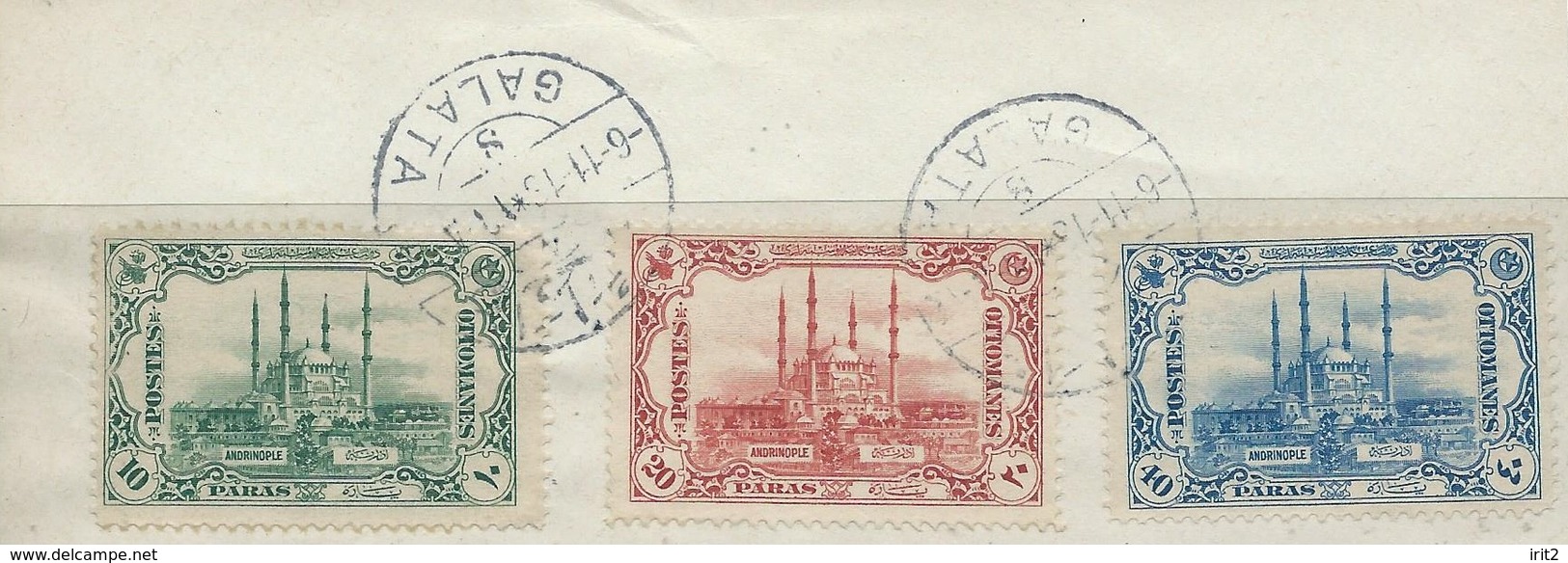 TURCHIA -TURKEY-TURKISH-Impero Ottomano - 1913 Ottoman Stamps - 1913 The Recapture Of Adrianople,canceled At Galata - Used Stamps