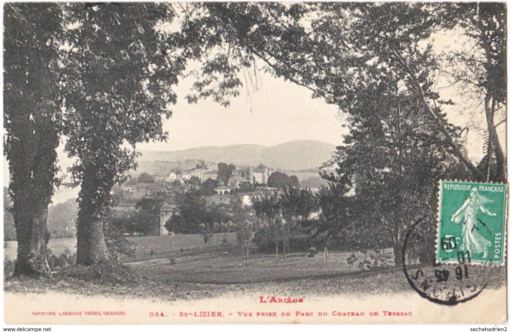 09. ST-LIZIER. Vue Prise Du Parc Du Château De Terssac. 954 - Altri & Non Classificati