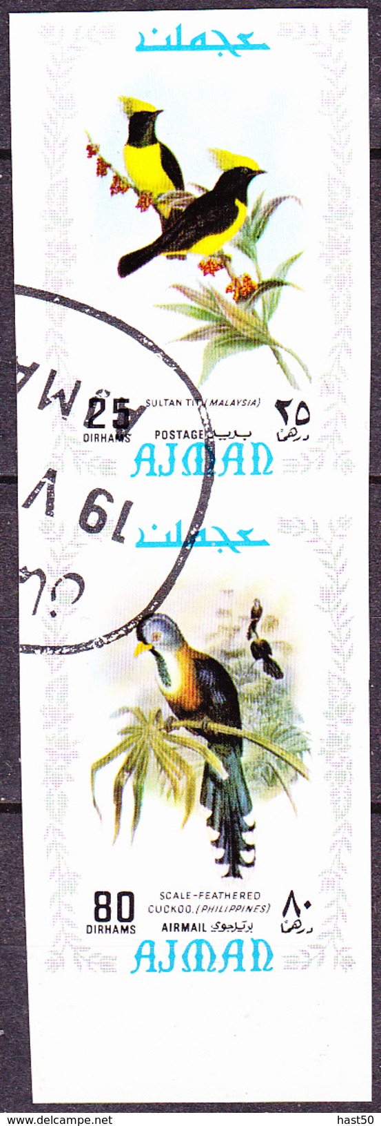 Ajman - Vögel (MiNr: 887/94) - 1970 Gest Used Obl - Adschman