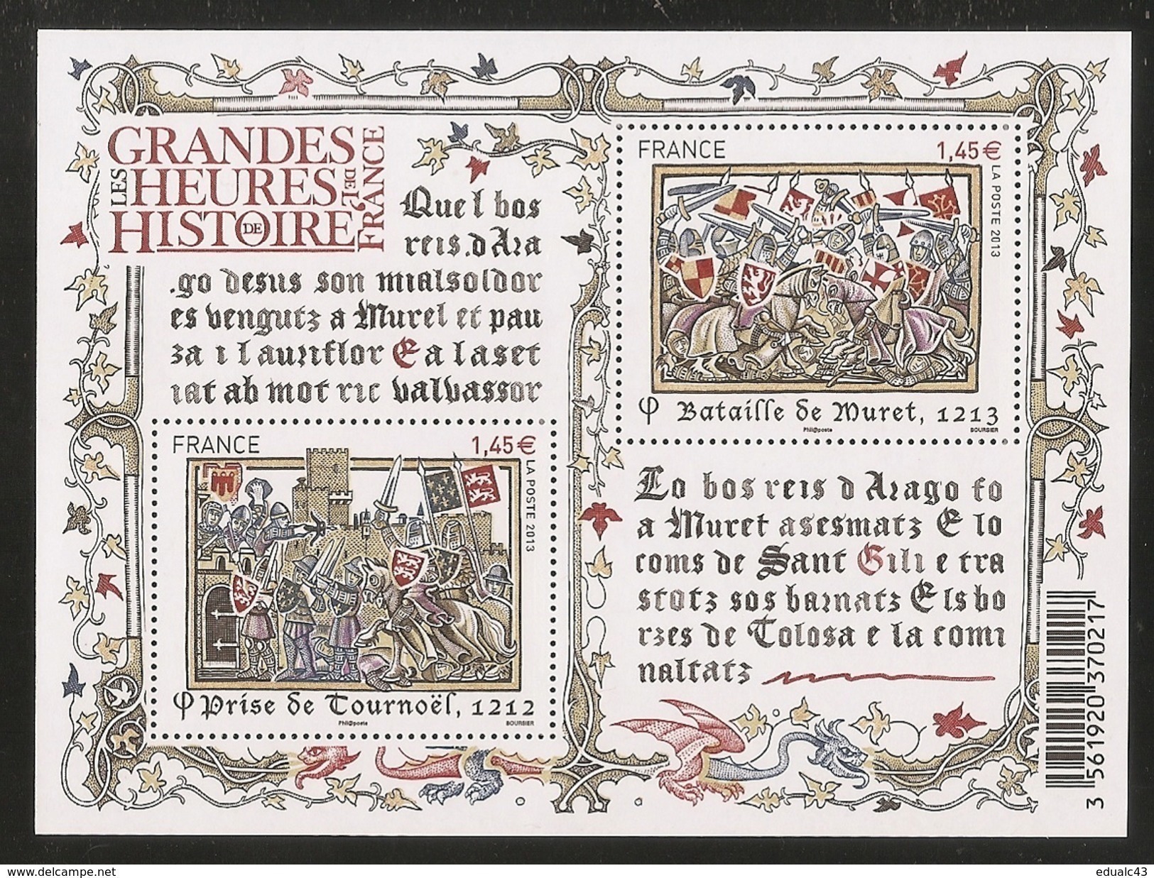 2013 - Bloc Feuillet F4828 Les Grandes Heures De L'HISTOIRE N° 4828 NEUF** LUXE MNH - Neufs