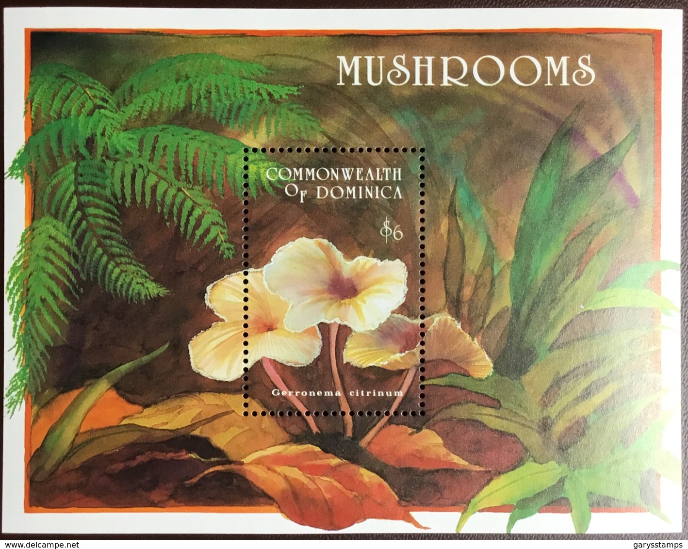 Dominica 1994 Mushrooms Minisheet MNH - Pilze