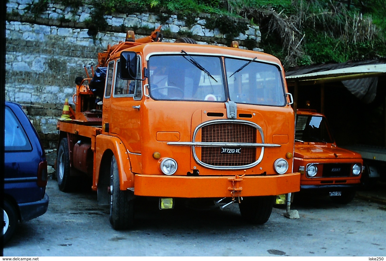 DIAPOSITIVA/SLIDE CAMION GRU FIAT 682 - Diapositives