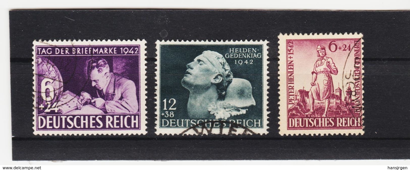 EBA658  DEUTSCHES REICH 1942  MICHL 811/12 + 819  Used / Gestempelt Siehe ABBILDUNG - Gebraucht