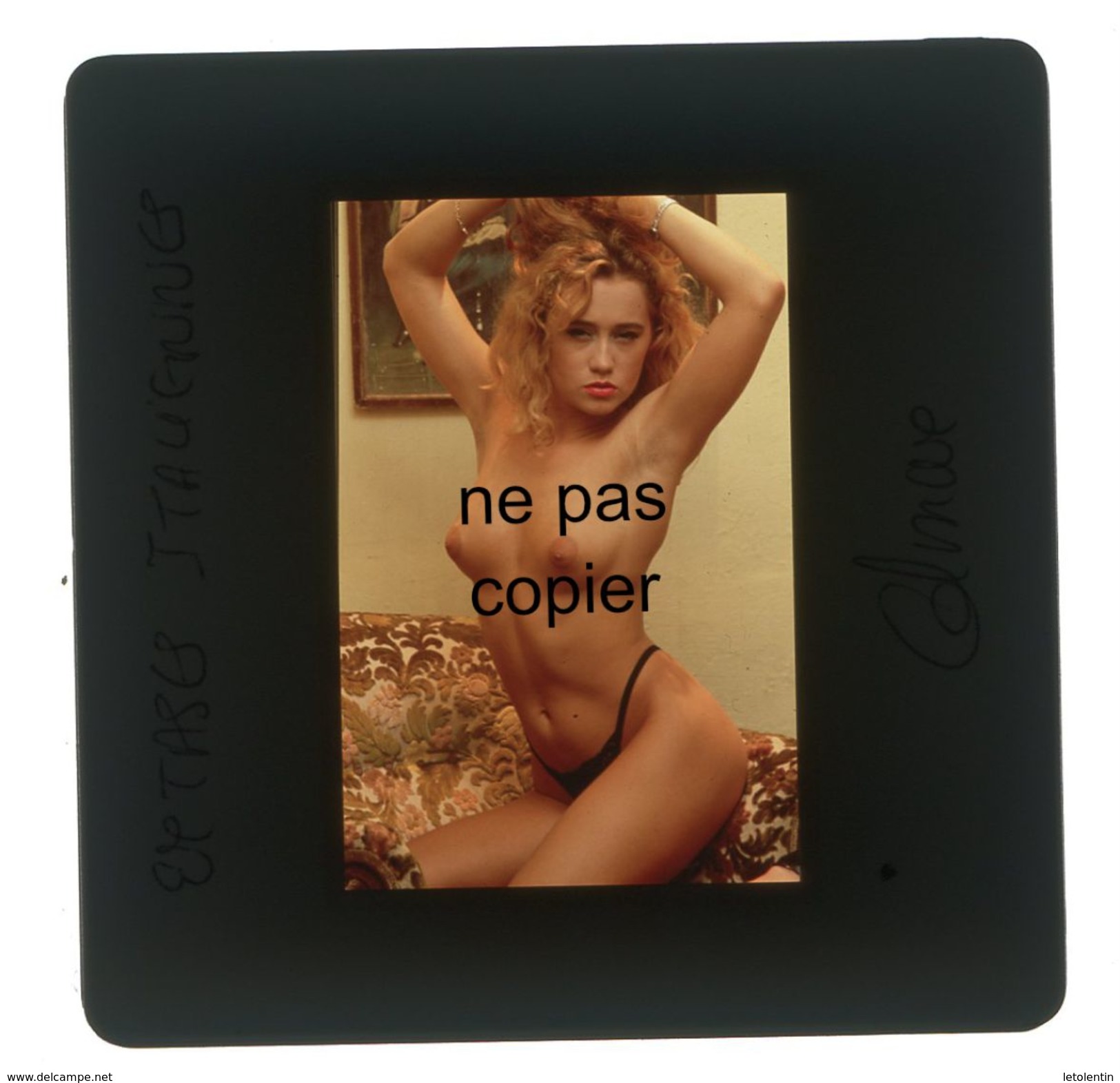 DIAPOSITIVE ORIGINALE 35MM 24X36 COLMAX - NU EROTIQUE 1980' - Pin-Ups