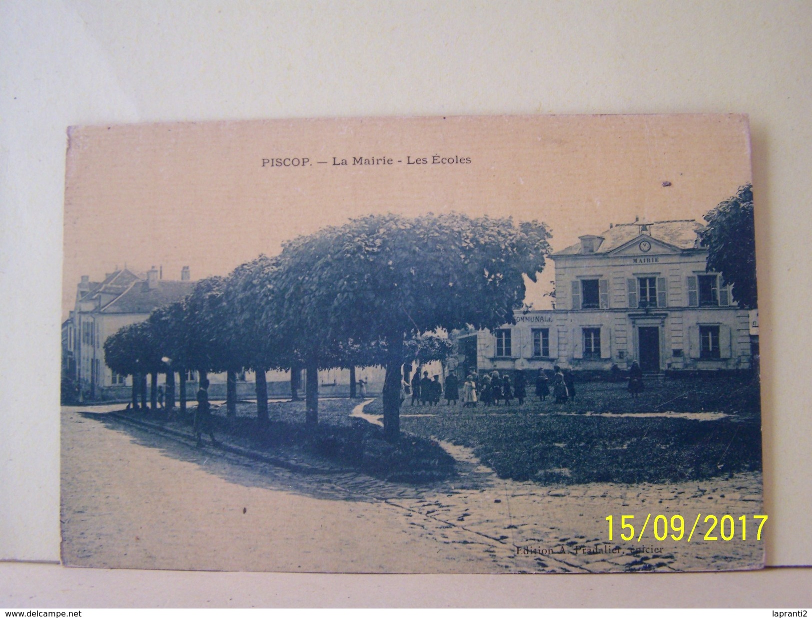 PISCOP (VAL D'OISE) LES ARBRES. LA MAIRIE. LES ECOLES. - Pontcelles