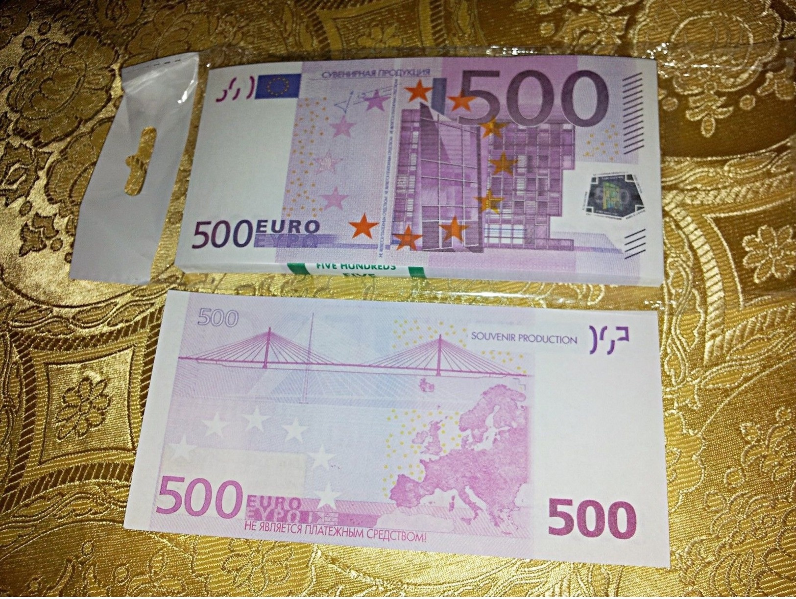 EURO.SOUVENIR BANKNOTE 500euro, 10 Package (SIZE:155*75mm#95~100pc)NEW. - 500 Euro