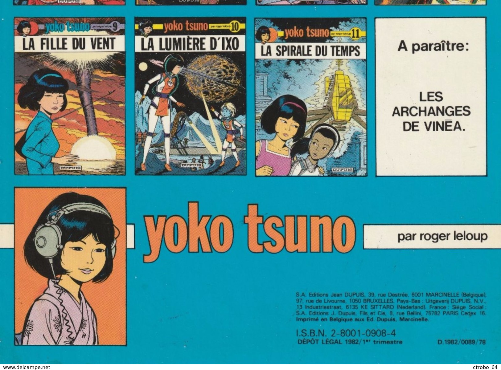 YOKO TSUNO - La Proie Et L'ombre - Edition Originale De 1982 N° 12 - Yoko Tsuno