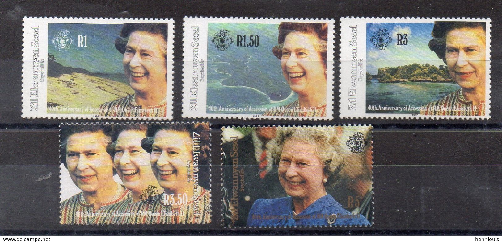 SEYCHELLES - Iles éloignées Timbres Neufs ** De 1992 ( Ref 712 A ) Elisabeth II - Seychelles (1976-...)