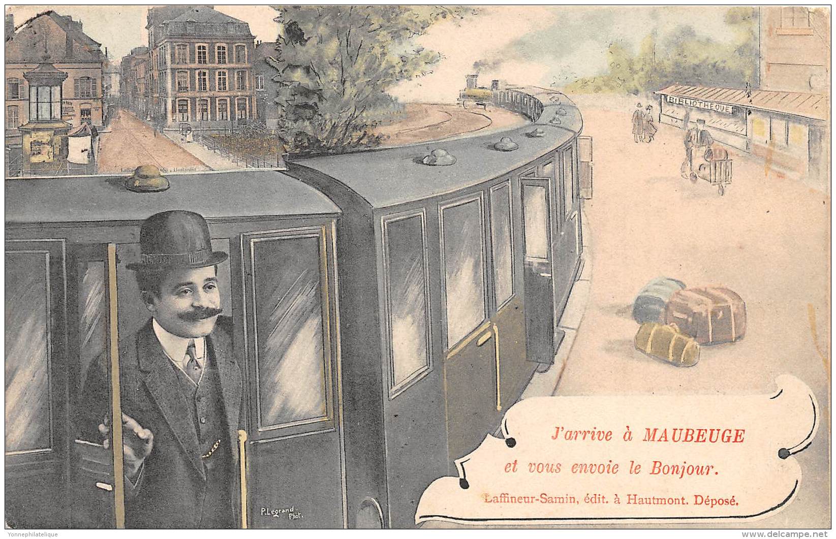 59 - NORD / 59009 - Maubeuge - Très Belle Carte Fantaisie - Autres & Non Classés