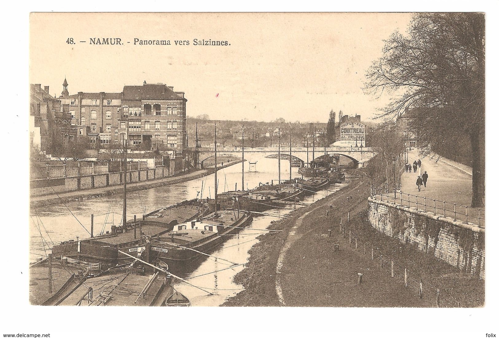 Namur - Panorama Vers Salzinnes - Péniche / Binnenschip - éd. I. Mercelis & Cie - Namur