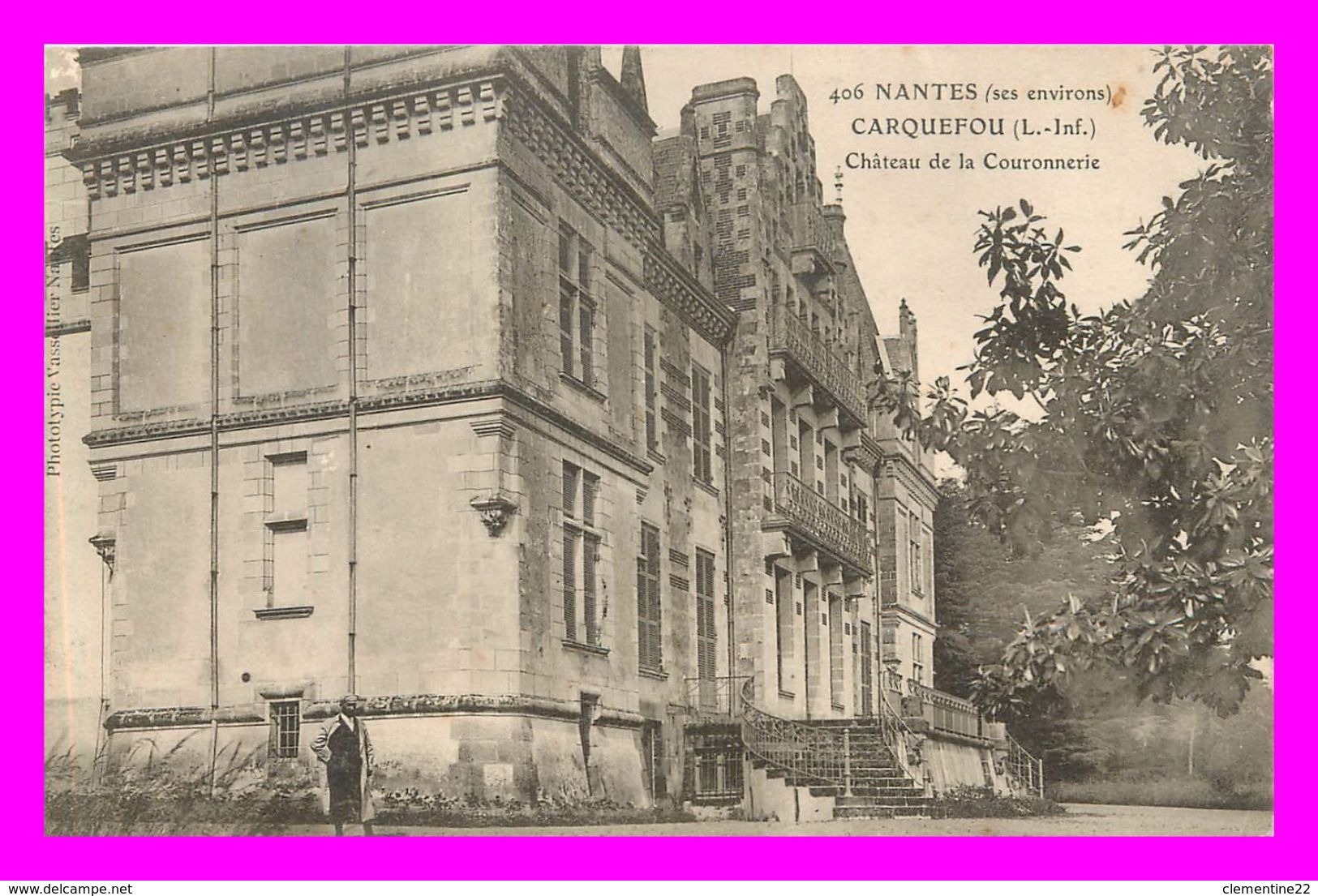 Thème Chateau - Carquefou - Chateau De La Couronnerie  (scan Recto Et Verso) - Carquefou
