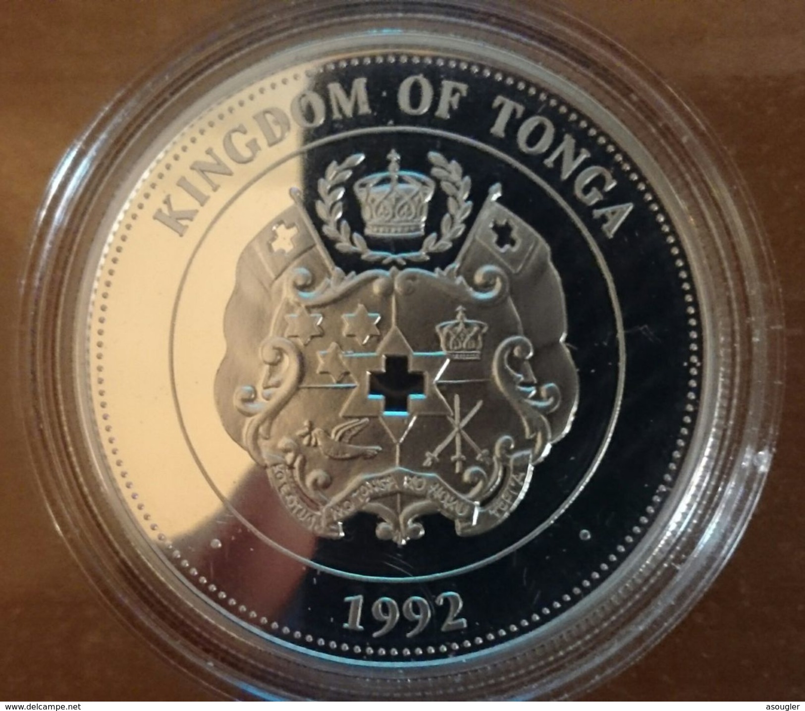 TONGA 1 PAANGA 1992 SILVER PROOF "OLYMPIC GAMES 1996" (free Shipping Via Registered Air Mail) - Tonga