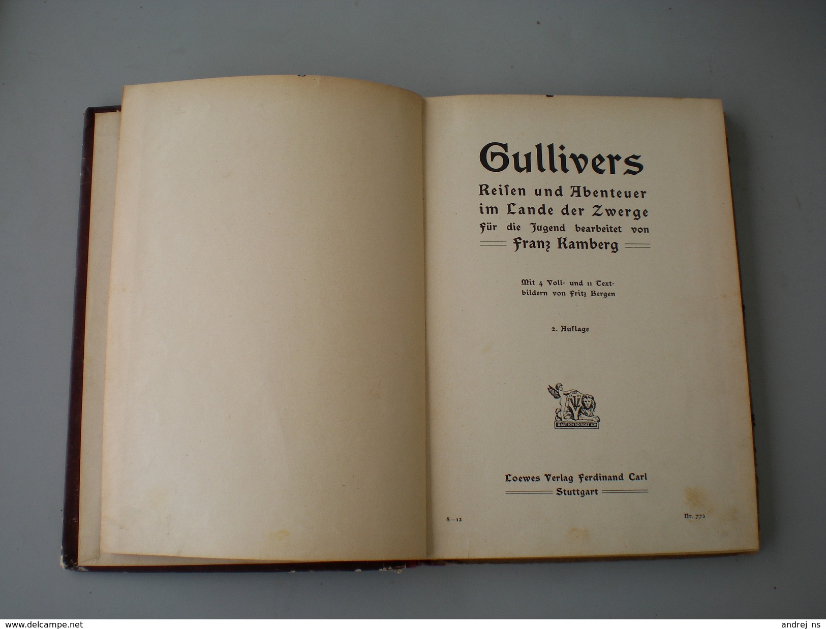 Gulliver Bei Den Zwergen 98 Pages - Alte Bücher