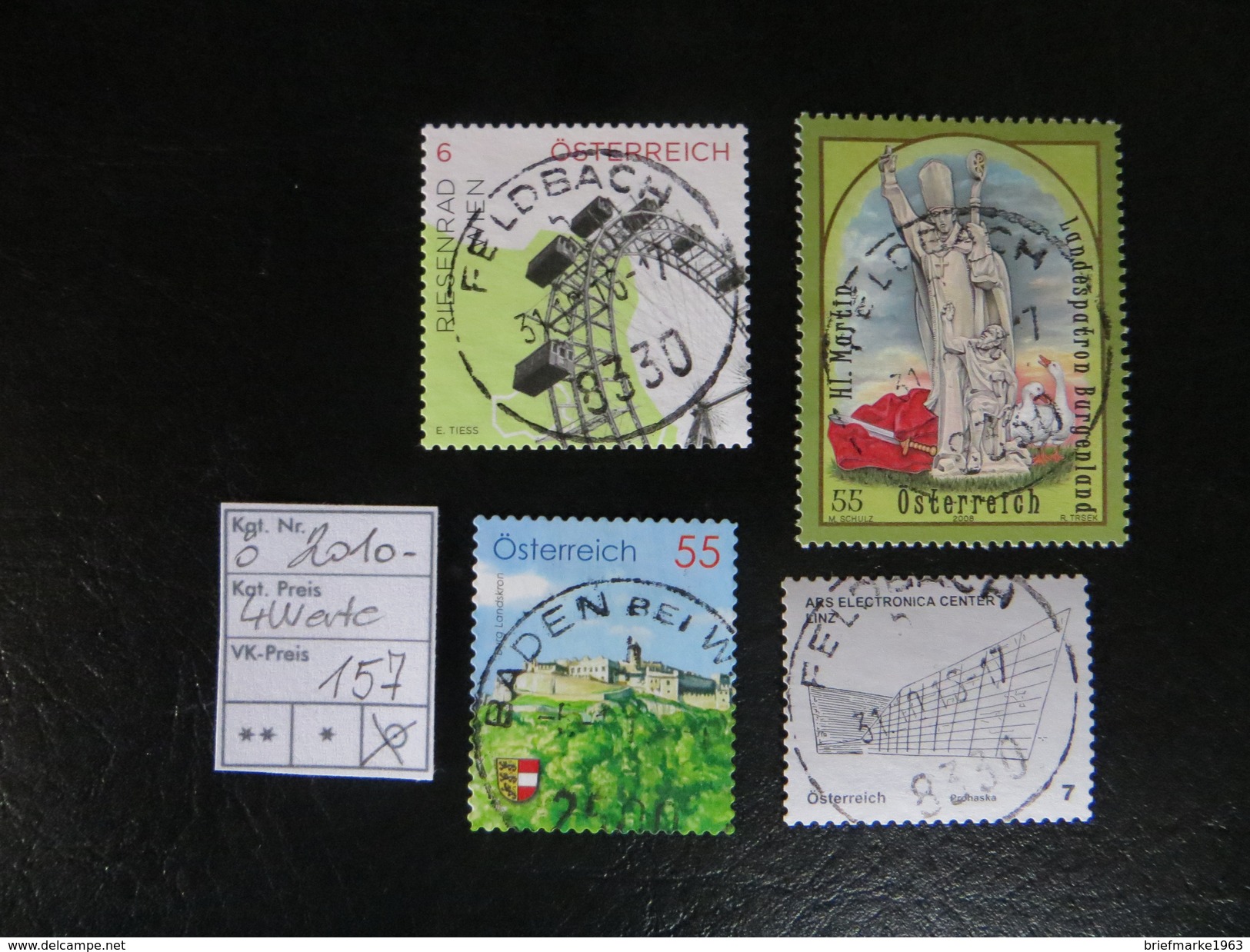 2010-  " 4 Werte "  Vollstempel,  LOT 157 - Gebraucht